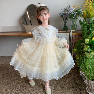 女童连衣裙春装2026新款儿童洋气裙子春季小女孩春秋蓬蓬纱公主裙