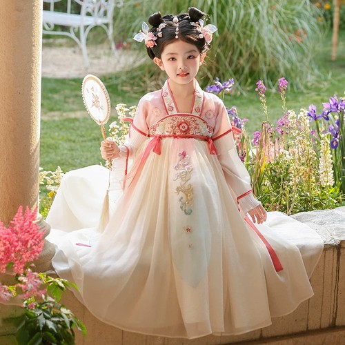 女童汉服春秋唐装儿童古装公主裙
