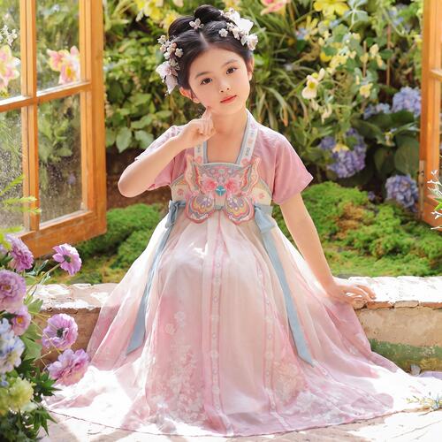 女童汉服夏季超仙儿童古风连衣裙