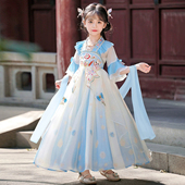 中国风小女孩古装 儿童古风唐装 公主裙 2026新款 汉服女童连衣裙夏季