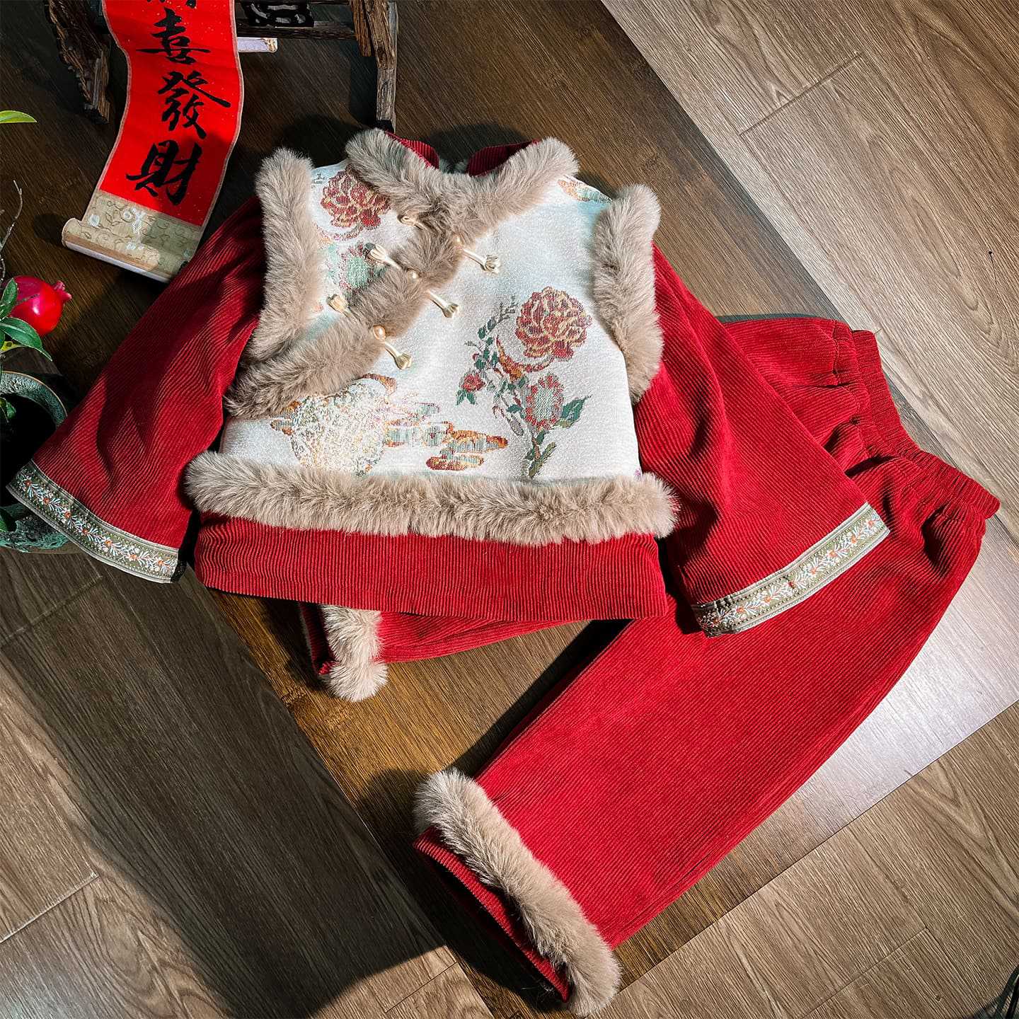 汉服女童拜年服冬装宝宝新年衣服