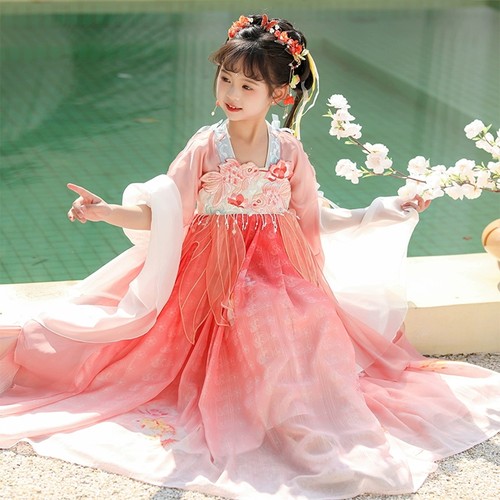 汉服女童超仙唐装秋季古风公主裙