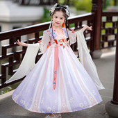 女孩中国风古装 儿童古风唐装 公主裙子 2026新款 女童汉服连衣裙夏季