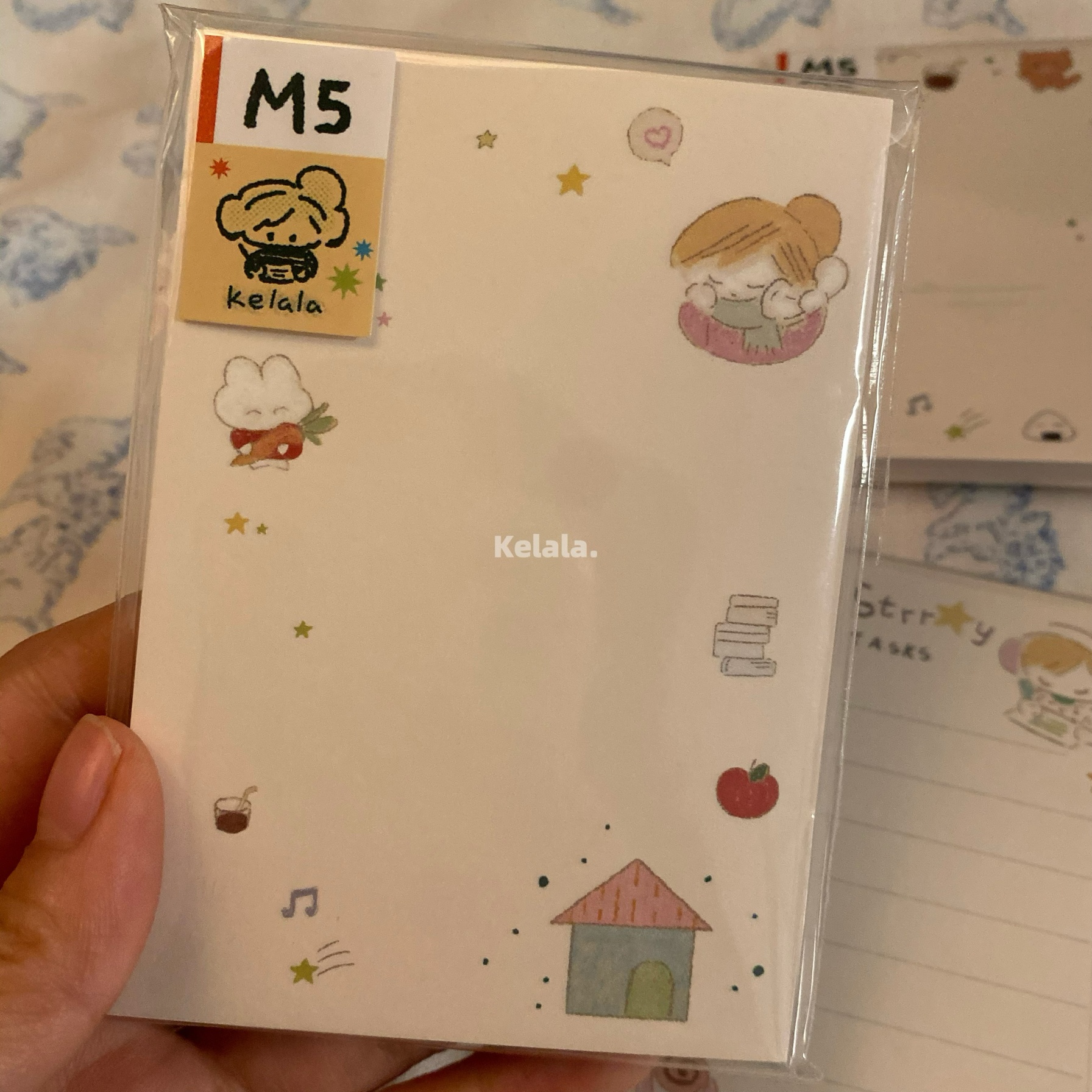 kelala 原创便签本可爱手绘风无粘性备忘录M5