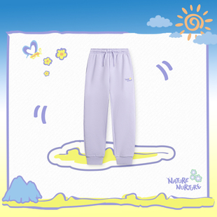 儿童运动休闲针织宽松束脚长裤 YKLU058 李宁2024新款 Lining