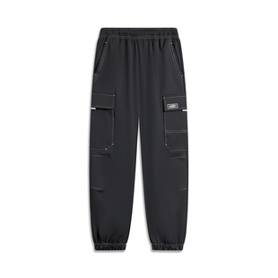 YYKU015 男大童运动生活系列舒适束脚梭织运动长裤 李宁正品 新款