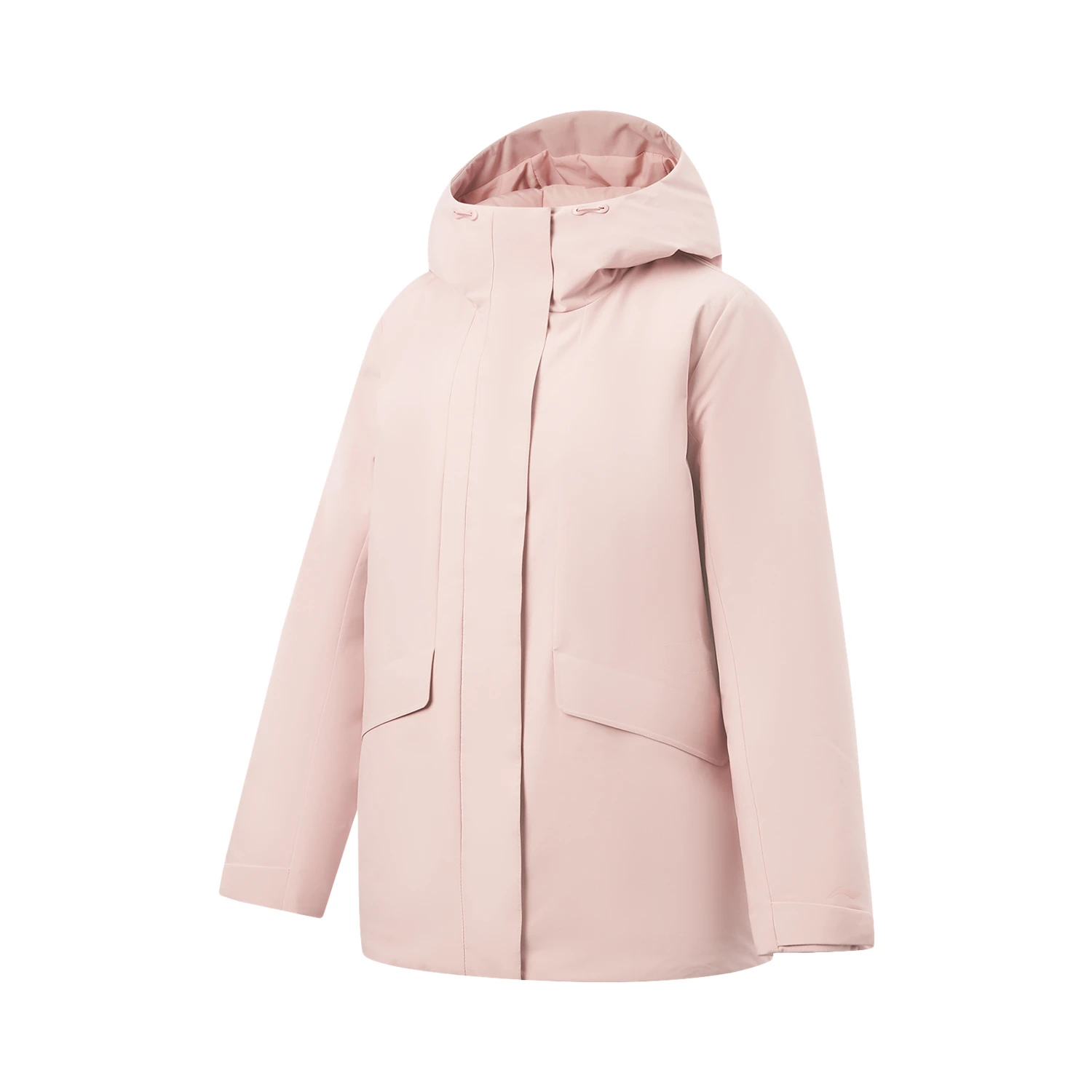 李宁户外CF溯女子2025新款防泼水防晒85%鸭绒中长羽绒服AYMV804-2