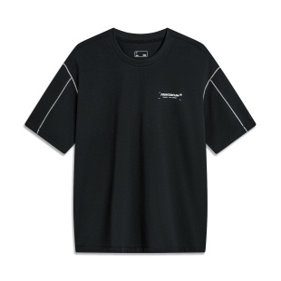 男款 宽松休闲圆领运动T恤半袖 2024夏季 男士 男ATSU609 新款 李宁短袖