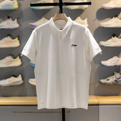 李宁短袖POLO衫男士2026新款夏季T恤凉感舒适翻领运动上衣APLW149