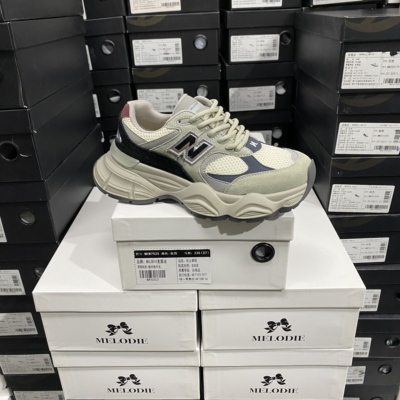 实体专柜意大利设计师轻奢品牌D复古增高厚底带老爹鞋5266白蓝