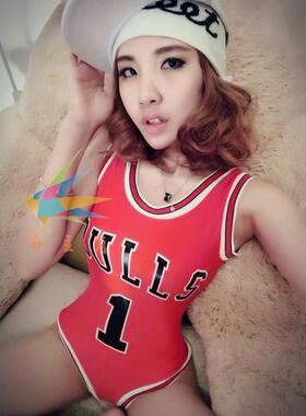 碧昂丝同款DJds演出服女歌手舞台服爵士啦啦队街舞公牛运动连体衣