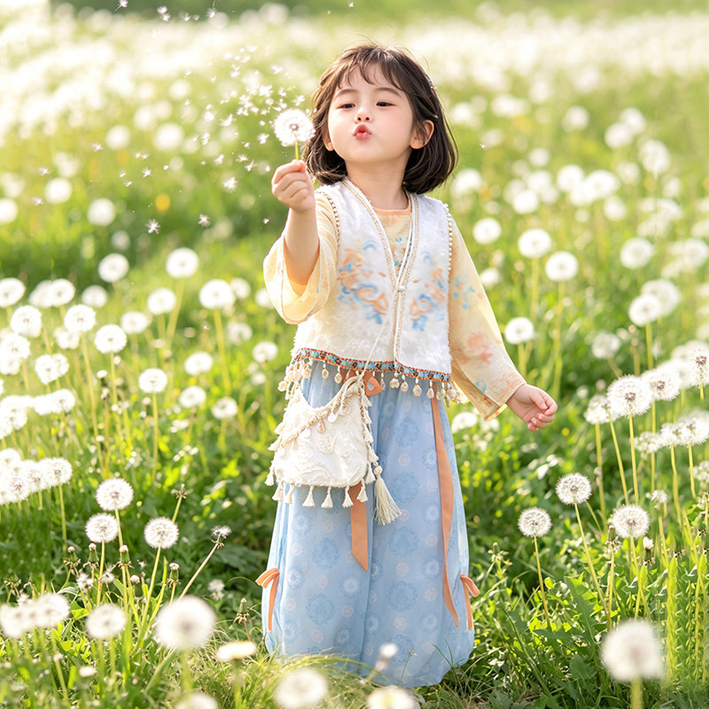 女童汉服2026新款秋装国风新中式图片