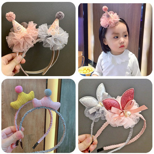 儿童头饰发箍立体兔耳朵学生防滑
