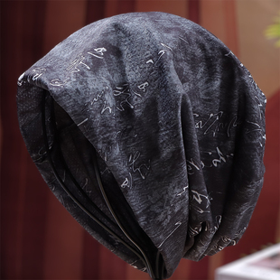 帽子男士春夏季薄款透气包头帽爆款网红时尚女款洋气遮白发堆堆帽