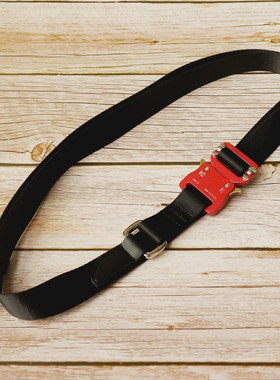 ALYX青年男女情侣腰带1017 9SM红扣战术机能金属扣帆布皮带街头潮