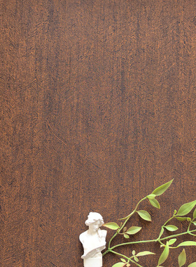 复古棕黄棕褐色美拉德色系背景墙壁布 树皮纹人字纹暗纹墙布黑色