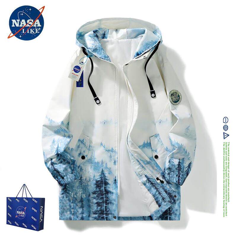 NASALIKE潮牌中长款风衣男秋冬季连帽外套男宽松学生大码加绒风衣怎么看?