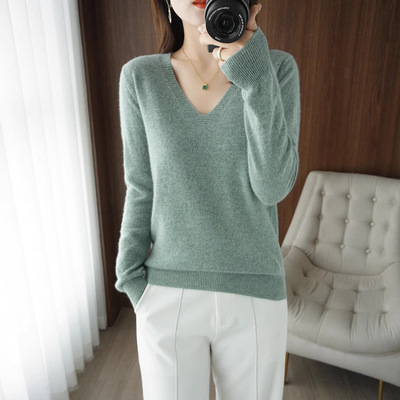 广东大朗毛织女新款针织衫不起球