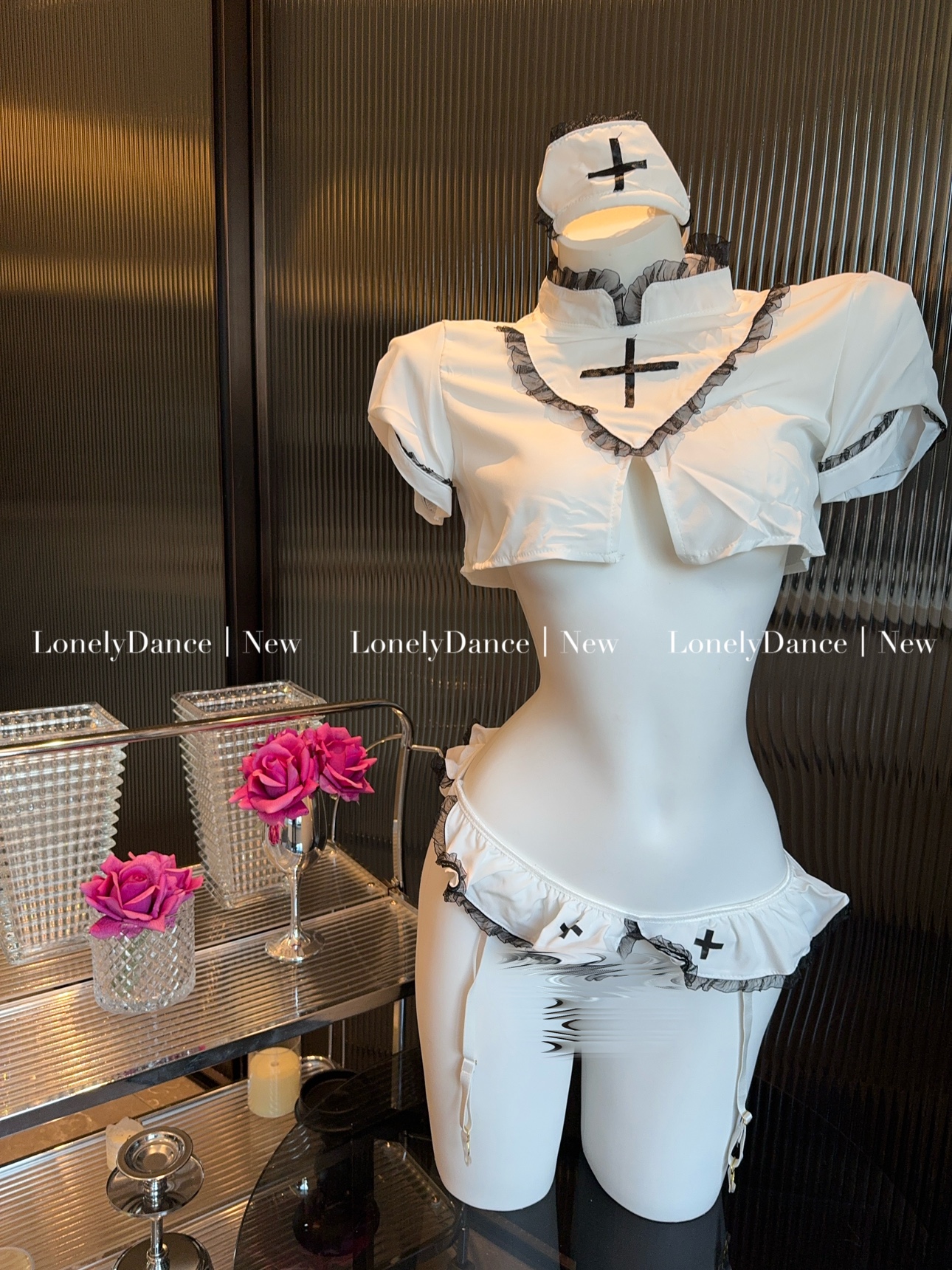 Lonelydance特殊护士*性感超短内衣制服套装内裤修女萌妹节日派对