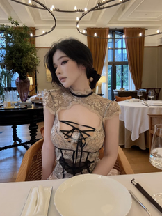 LonelyDance现货轻熟女27 收腰聚拢绝绝子连体衣女 直角肩设计款