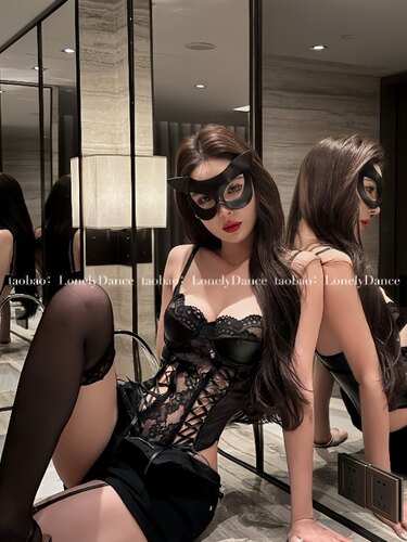 MEINI「陷阱系列」眼罩调教诱惑显脸小sexy饰品猫系面具派对假面