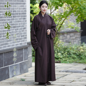 拜佛礼佛朝山法会海清僧衣僧服咖啡色长衫 小袖 海青居士服男女窄袖