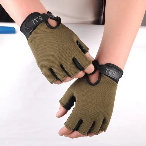 CS51登山透气手套骑行防晒运动防滑健身半指户外战术