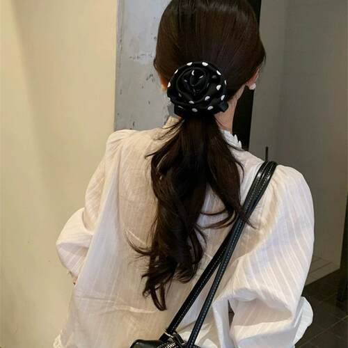 波点玫瑰大肠发圈高级感