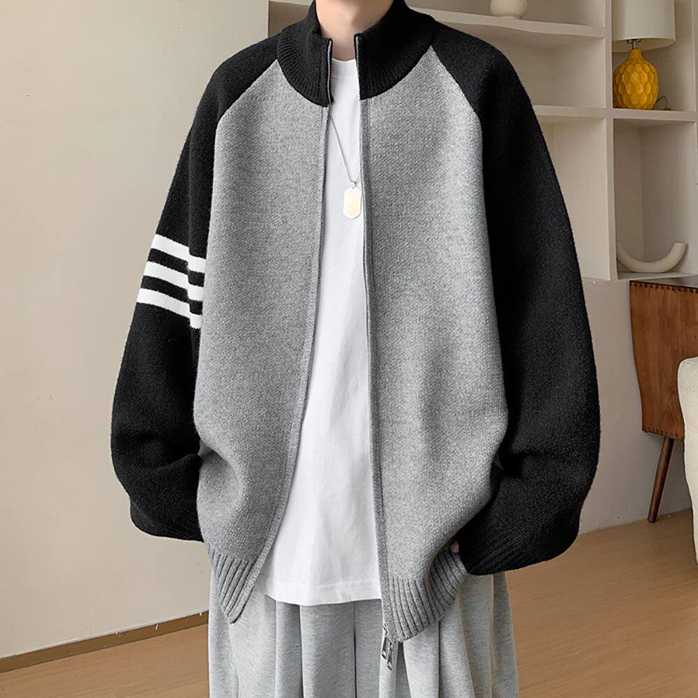 1506A/GMM0040/P53秋冬季韩系高级感冷淡风宽松针织衫,男装针织衫/毛衣,星座1506A