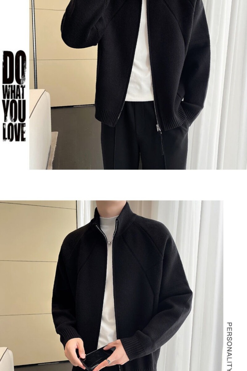 1506A/GK180/P62秋冬新款慵懒情侣百搭纯色立领外套3,女装短外套,星座1506A