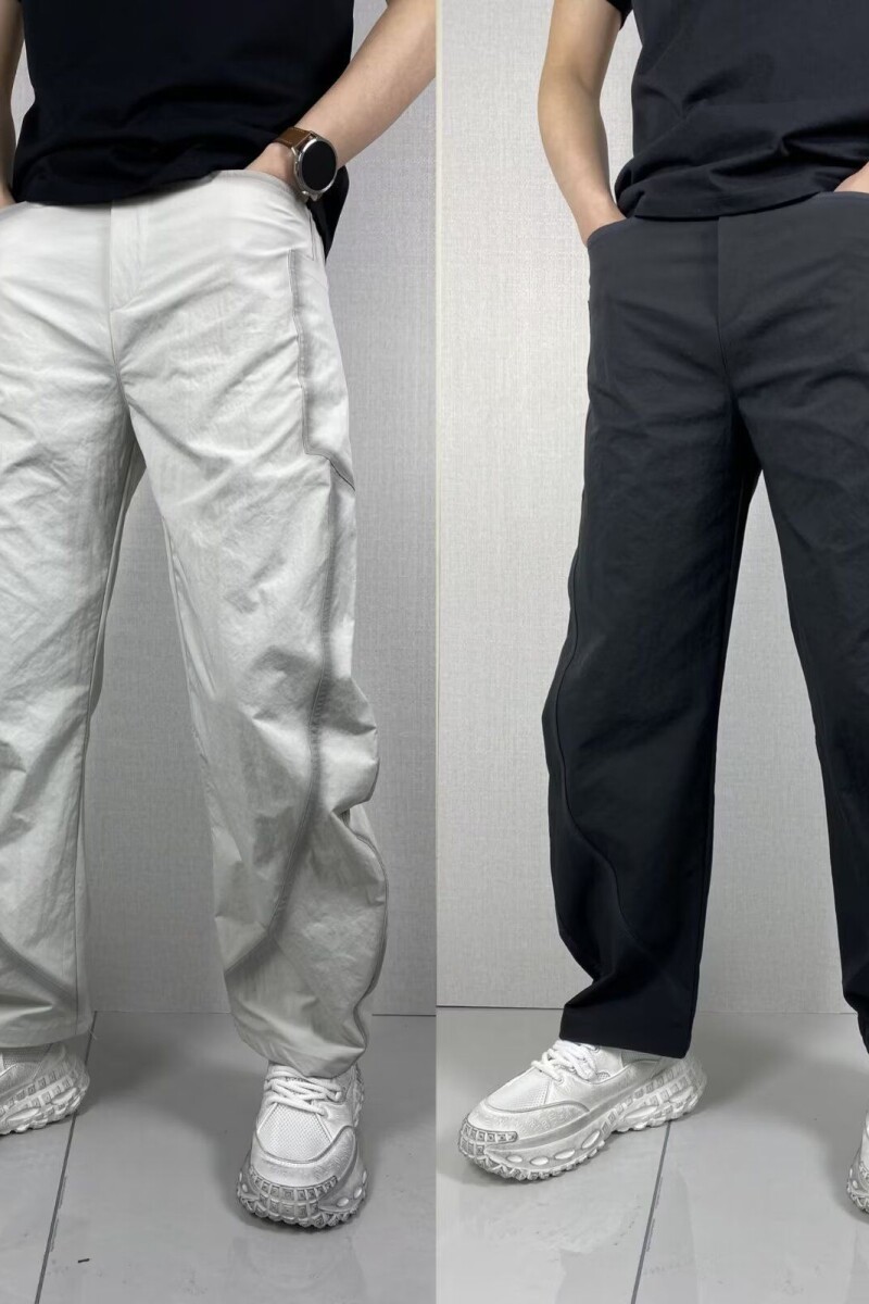 1506A/GY2450/P51春秋薄款高级感拼接扎染运动裤子图片