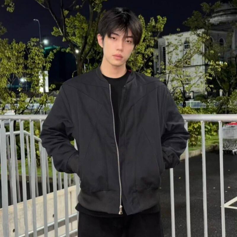 1506A/G55210/P68秋春季高级感痞帅短款正肩廓形棒球服1图片