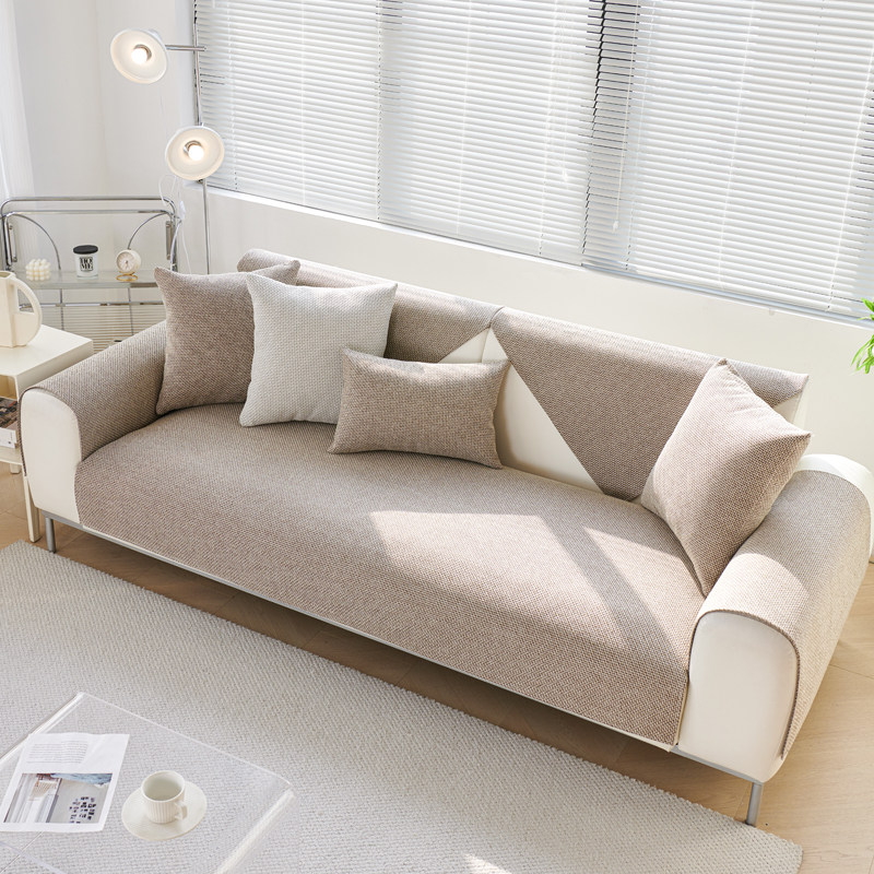 秋冬沙发垫子2026新款四季通用防滑三座一贵妃坐垫套罩盖布靠背巾