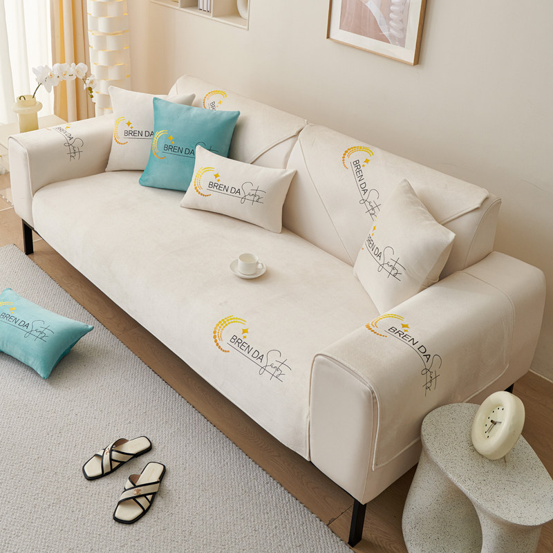 沙发垫四季通用防滑皮坐垫子三座一贵妃套罩2024年新款盖布靠背巾