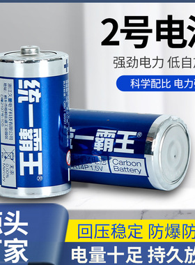 统一霸王2号电池 R14/C 1.5V热水器手电筒干电池