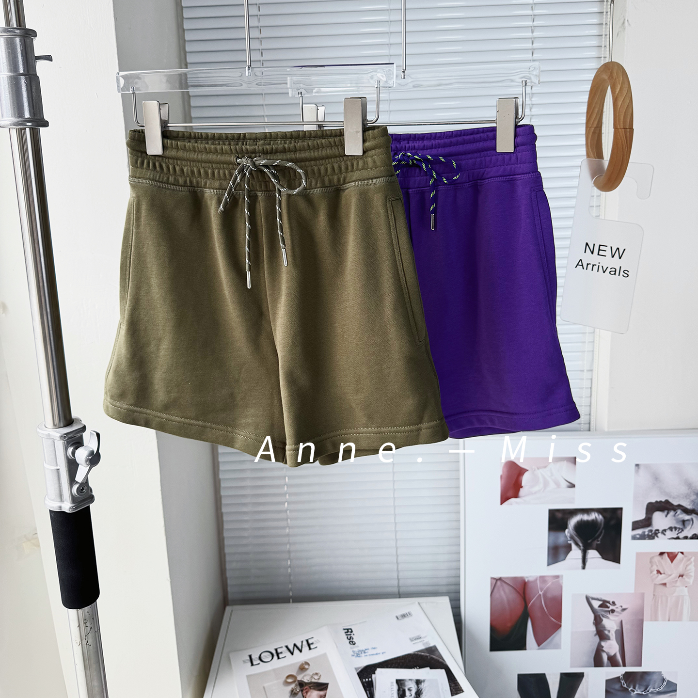 运动短裤女宽松棉质透气吸汗户外休闲裤跑步训练裤三分裤健身短裤