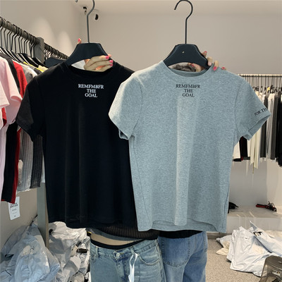 917夏季字母印花短袖T恤百搭