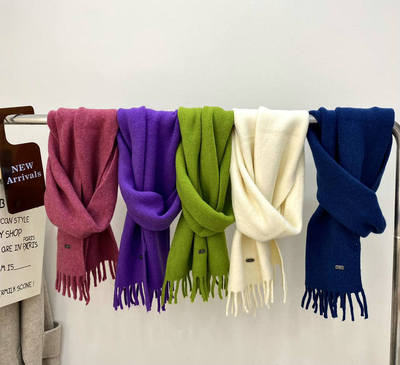 东大门新款egg糖果色仿羊绒羊毛多色保暖围巾百搭围脖亲子女