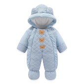 超萌婴儿连体衣秋冬季 冬装 棉服男女宝宝一岁儿童外出抱衣加厚衣服