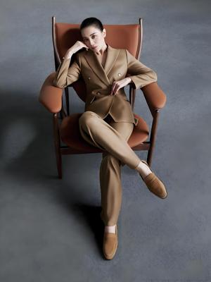 高定|明星同款宋佳高端西装套装女春秋职业装气质时尚长裤西服