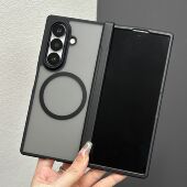 适用三星zfold7手机壳zfold6硅胶软壳w24折叠屏fold5保护套磁吸flod4外壳铰链全包中轴w23男超薄6新款 5代外壳