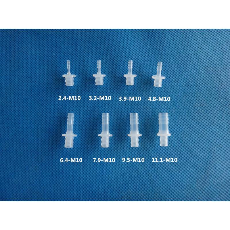 塑料M10外丝螺纹直宝塔接头 国标外螺纹直通接头软管公制螺纹宝塔