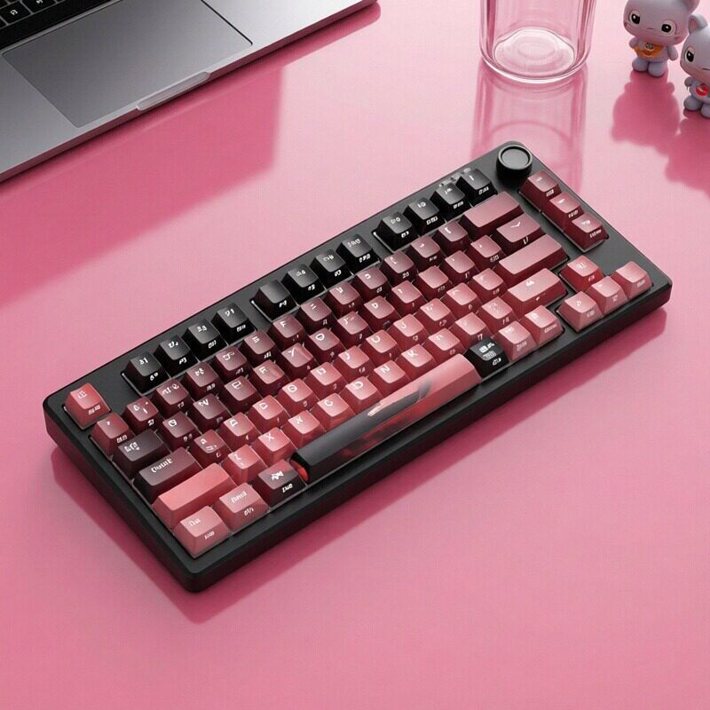 键盘女生USB有线办公键鼠台式电脑通用静音键盘鼠标套装游戏专用