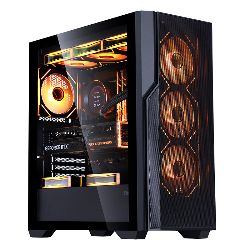 先马风致360电脑机箱ATX支持360水冷支持X99E-ATX双路服务器机箱