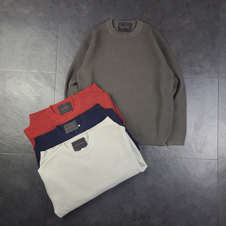 321102多码多色 男款 日单 机能风格速干大弹力 圆领套头毛衣