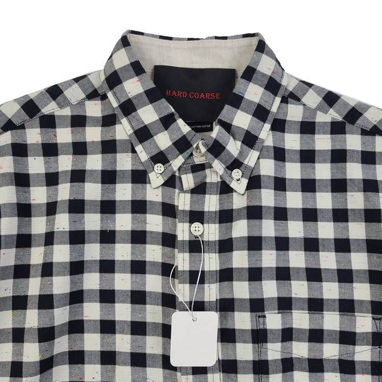 330086胸围106-110-116-118男款美单彩点纯棉长袖修身版型衬衫