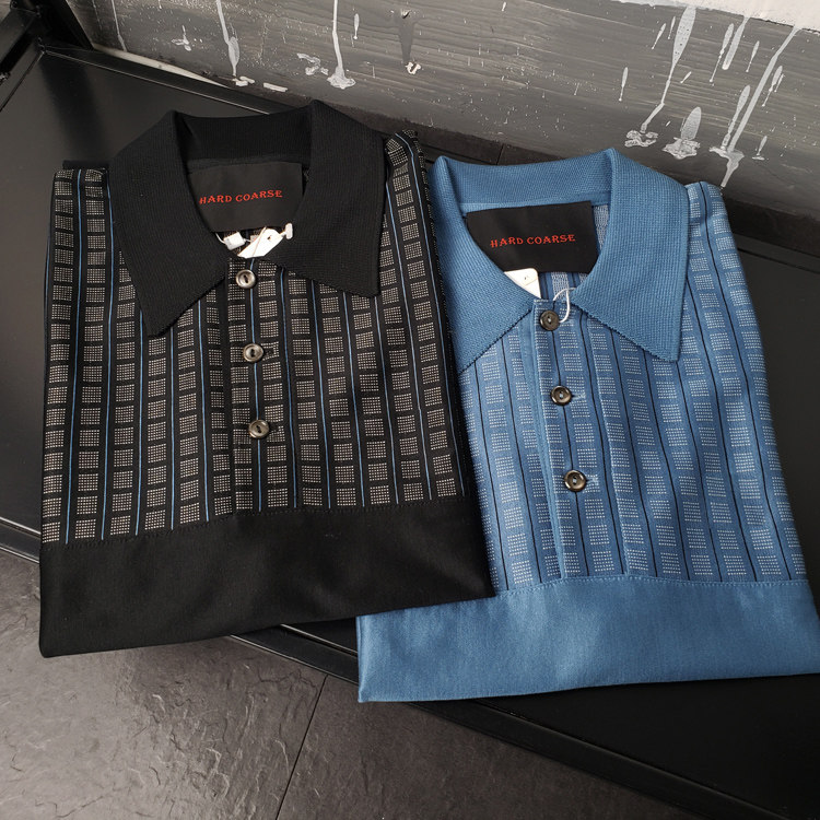 220824胸围102-106男款 国专鱼老款 丝光棉 短袖翻领 polo衫