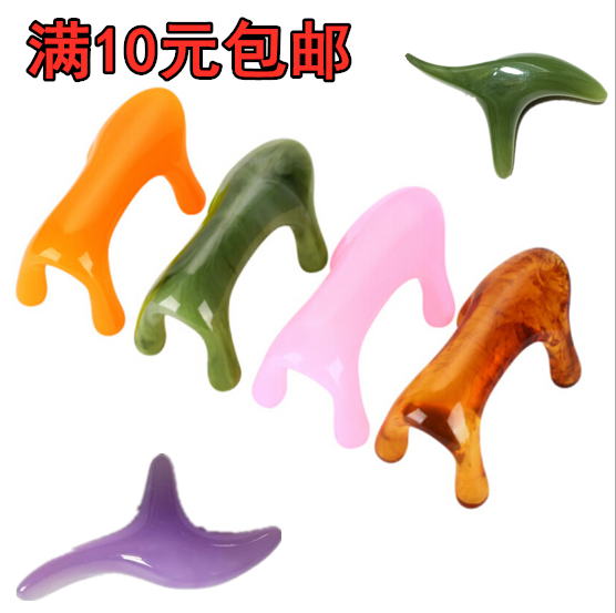 大号按摩狗经络按摩器颈椎脊椎背部树脂蜜蜡琥珀动力四脚虎点穴