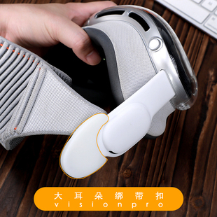 星图苹果vision pro vr眼镜双头戴绑带扣针织头戴专用3d打印配件大耳朵visionpro 减负舒适脸减压卡扣apple