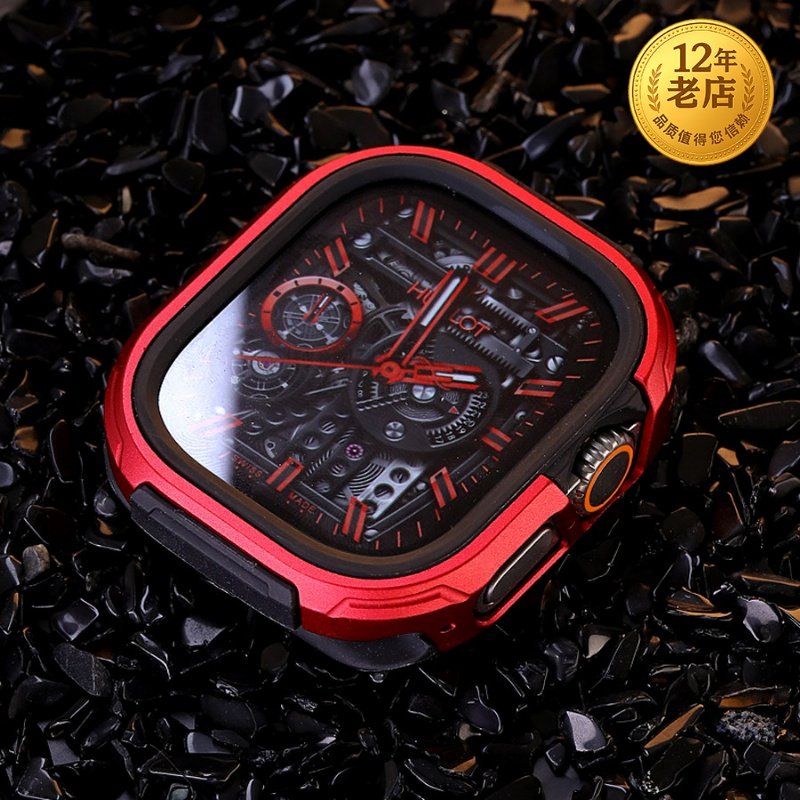 星图适用于苹果iwatch ultra 49mm123代铝合金边框包裹背面壳手表壳Applewatch89保护壳金属套装软内套全包,智能设备,智能手表/手环保护壳,淘宝优惠券,粉丝福利购,淘宝优惠卷